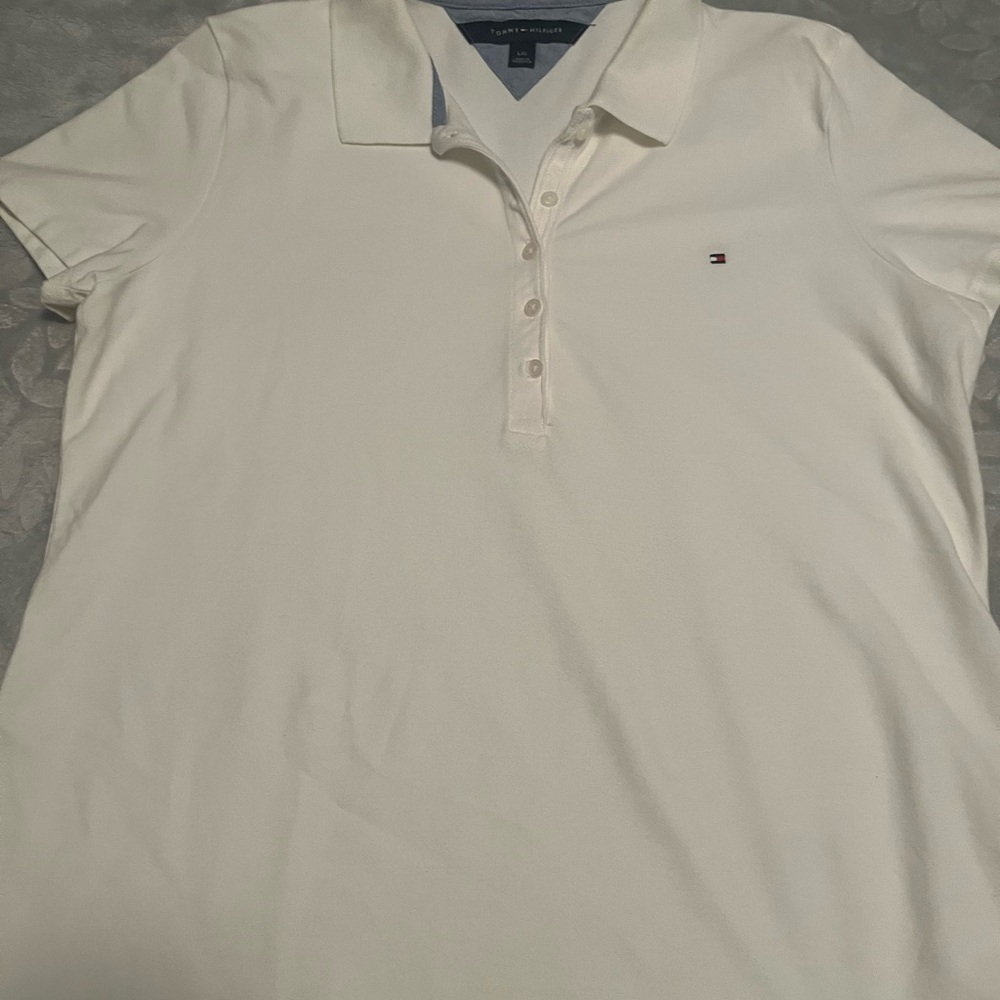Tommy Hilfiger Cream Polo Shirt